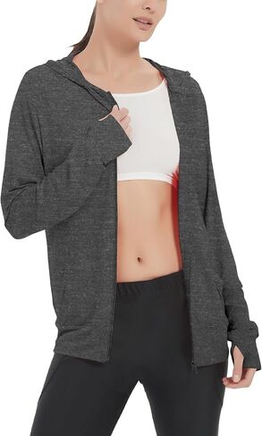 LETAOTAO Womens' Lightweight Zip Up Hoodies Stretch Thin Summer Jackets For Women in Kuwait
