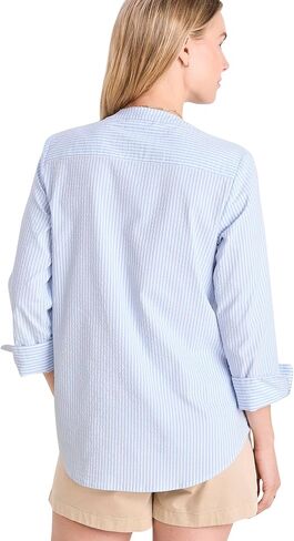 vineyard vines Women's Harbor Seersucker Savannah Popover in Saudi Arabia