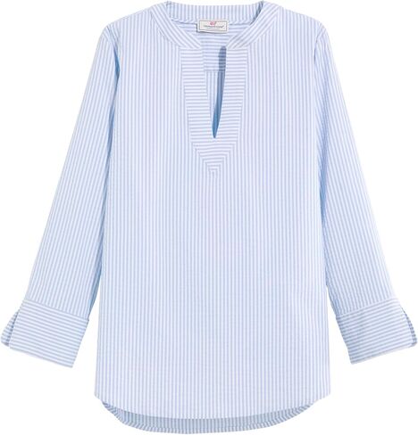 vineyard vines Women's Harbor Seersucker Savannah Popover in Saudi Arabia