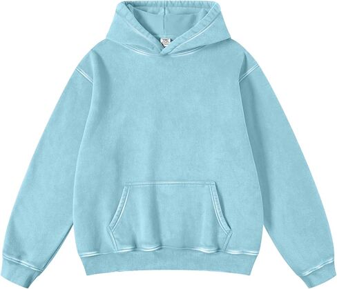 Hatant Oversized Hoodie Sweatshirts for Women Couples Heavyweight Hoodies Pullover Vintage Acid Wash Sweaters Pullover 2025 in Kuwait
