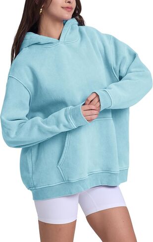 Hatant Oversized Hoodie Sweatshirts for Women Couples Heavyweight Hoodies Pullover Vintage Acid Wash Sweaters Pullover 2025 in Kuwait