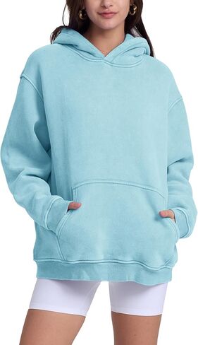 Hatant Oversized Hoodie Sweatshirts for Women Couples Heavyweight Hoodies Pullover Vintage Acid Wash Sweaters Pullover 2025 in Kuwait