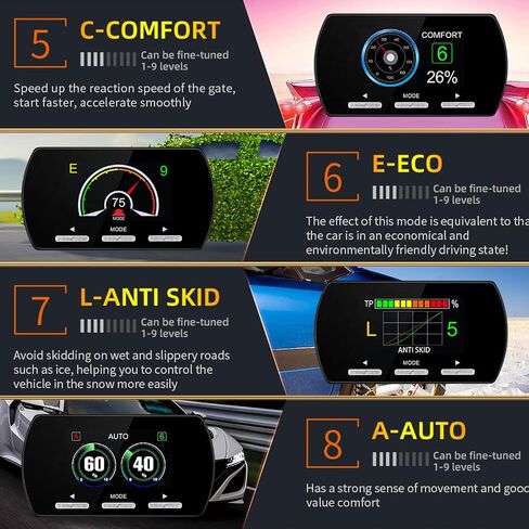 Throttle Response Controller, 1-9 Levels Acceleration, 11 Driving Modes, Electronic Racing Accelerator Compatible for Chevy Silverado, Suburban, Tahoe, GMC Sierra, Yukon (867） in Saudi Arabia