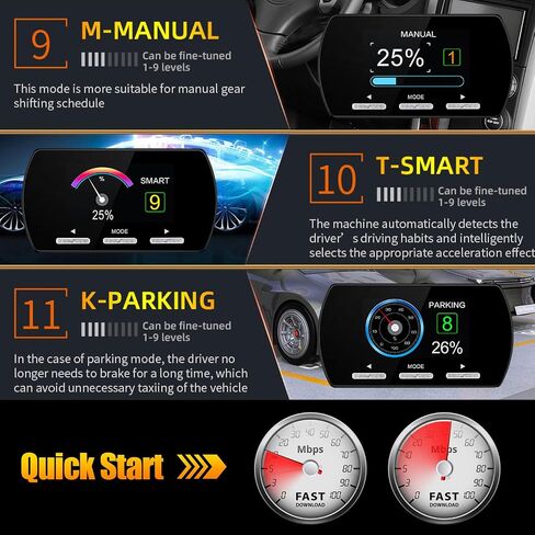 Throttle Response Controller, 1-9 Levels Acceleration, 11 Driving Modes, Electronic Racing Accelerator Compatible for Chevy Silverado, Suburban, Tahoe, GMC Sierra, Yukon (867） in Saudi Arabia