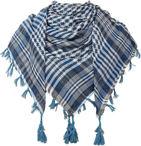 وشاح Cot-Oath Keffiyeh للرجال شيماغ الصحراء التكتيكية واشف النساء العرب الرقبة غطاء شرابة شرابة in Kuwait