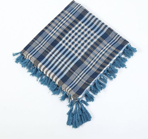 وشاح Cot-Oath Keffiyeh للرجال شيماغ الصحراء التكتيكية واشف النساء العرب الرقبة غطاء شرابة شرابة in Kuwait