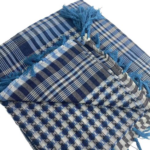 وشاح Cot-Oath Keffiyeh للرجال شيماغ الصحراء التكتيكية واشف النساء العرب الرقبة غطاء شرابة شرابة in Kuwait