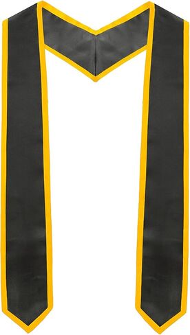 Graduation Stole, Plain Graduation Honor Sash Classic End With Trim Unisex Adult Graduation Stole Class of 2025 in Kuwait