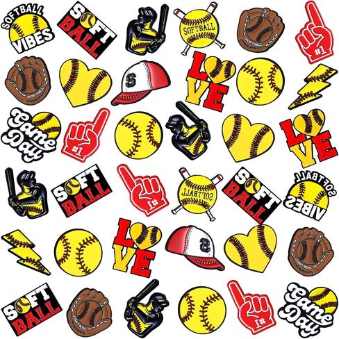 60 Pcs Baseball Softball Soccer Football Enamel Pins Bulk Sport Trading Lapel Pin Senior Night Party Favors for Hat Shirt Backpack Sport Player Award Gift, 12 Style in Saudi Arabia