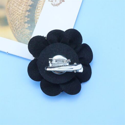 Rhinestone Rose Flower Brooch Lapel Pins for Women Her Fashion Crystal Camellia Flower Brooches Pin for Dress Accessories Jewelry Boutonniere Corsage Wedding Party Birthday Gift 70mm in Kuwait