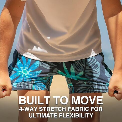 Kanu Surf Boys Adventure Boys Swim Trunks with Compression Liner Quick Dry Stretch Swimsuit in Saudi Arabia