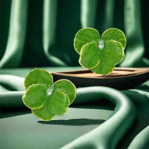 Vintage Enamel Flower Earrings Boho Charm Butterfly Petal Earrings Chic Crystal Rhinestone Earrings Irregular Petal Statement Earrings Holiday Party Fashion Jewelry in Kuwait