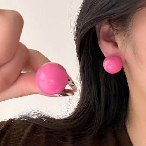 أقراط كرة كبيرة من أكريليك أقراط البواهو راتنجات الكرة حول أقراط كرة الستار in Kuwait