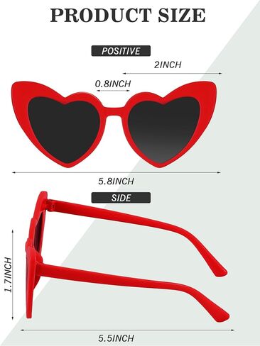 Hoteam 100 Pairs Heart Shaped Sunglasses Bulk Wedding Party Favors for Guests Women Bachelorette Glasses Decorations Gifts in Saudi Arabia