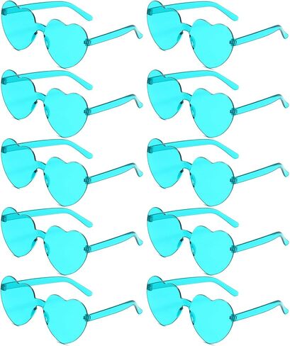 AEAHALY Heart Sunglasses for Women and Men Rimless Heart Shaped Sunglasses Heart Glasses Bachelorette Bride Party Favor in Saudi Arabia