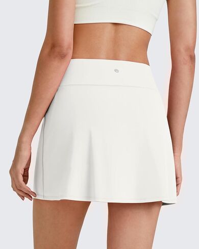 G4Free Barefeel 15" Tennis Skirts for Women High Waisted A Line Casual Athletic Golf Skorts Inner Shorts with 2 Pockets in Saudi Arabia