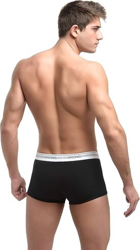 Mens Low Rise Trunks Underwear 180 GSM Cotton Boxer Briefs With Supportive Two-Ply Counter Pouch in Kuwait