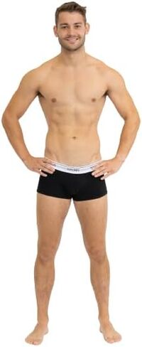 Mens Low Rise Trunks Underwear 180 GSM Cotton Boxer Briefs With Supportive Two-Ply Counter Pouch in Kuwait