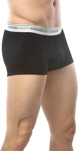 Mens Low Rise Trunks Underwear 180 GSM Cotton Boxer Briefs With Supportive Two-Ply Counter Pouch in Kuwait