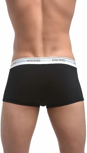 Mens Low Rise Trunks Underwear 180 GSM Cotton Boxer Briefs With Supportive Two-Ply Counter Pouch in Kuwait