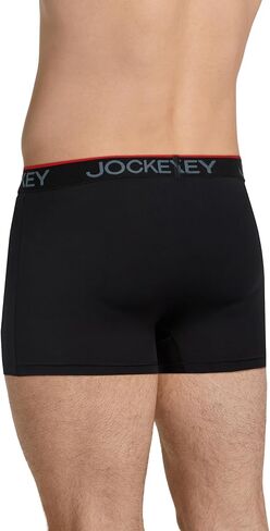 Jockey Men's Chafe Proof Pouch Microfiber 3" Trunk - 3 Pack in Kuwait