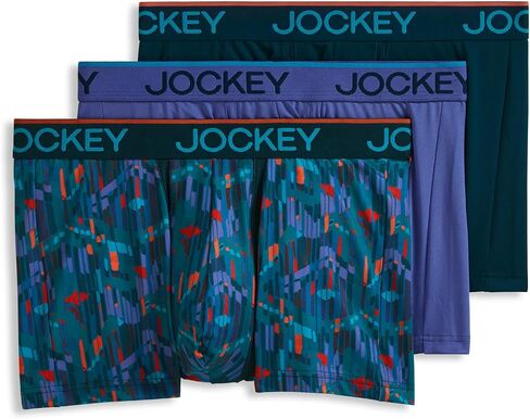 Jockey Men's Chafe Proof Pouch Microfiber 3" Trunk - 3 Pack in Kuwait