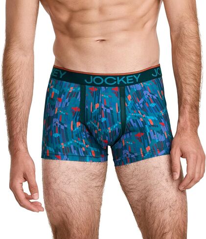 Jockey Men's Chafe Proof Pouch Microfiber 3" Trunk - 3 Pack in Kuwait