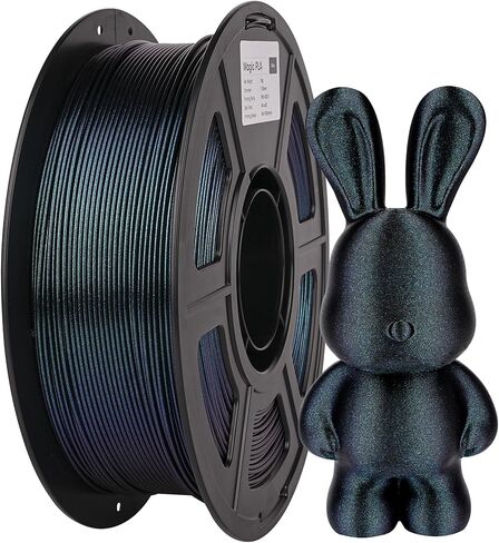 Aceaddity Silk Magic PLA 3D Printer Filament, Multi-Colour Tri-Extrusion 1.75mm 3D Printing PLA Filament, Shiny Silk Coextruded PLA, Dimensional Accuracy +/- 0.03 mm, 1kg/2.2lbs (Blue-Red-Green) in Saudi Arabia