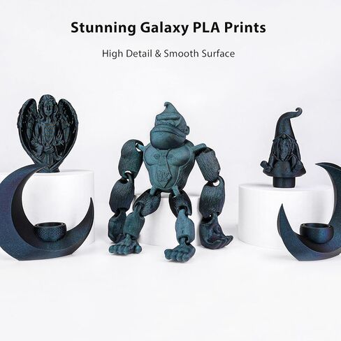 Aceaddity Silk Magic PLA 3D Printer Filament, Multi-Colour Tri-Extrusion 1.75mm 3D Printing PLA Filament, Shiny Silk Coextruded PLA, Dimensional Accuracy +/- 0.03 mm, 1kg/2.2lbs (Blue-Red-Green) in Saudi Arabia