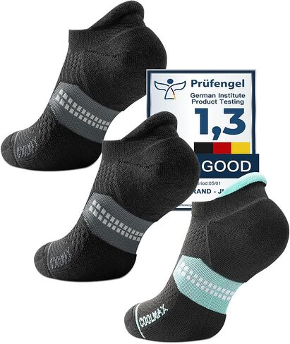 Coolmax Bamboo Viscose Compression Running No Show Socks Women, Anti Blister Moisture Wicking Cushioned workout in Kuwait