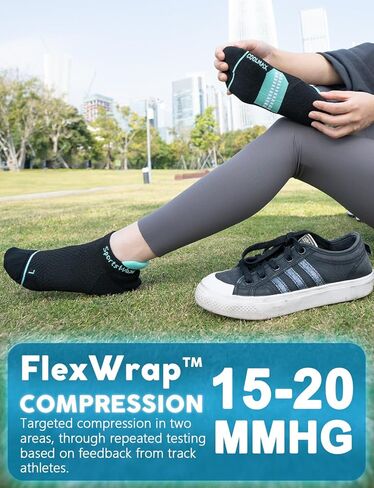 Coolmax Bamboo Viscose Compression Running No Show Socks Women, Anti Blister Moisture Wicking Cushioned workout in Kuwait