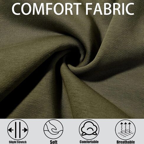 Men's Casual Shorts 7" Cotton Athletic Running Shorts Elastic Waist Drawstring Workout Sweat Shorts in Saudi Arabia