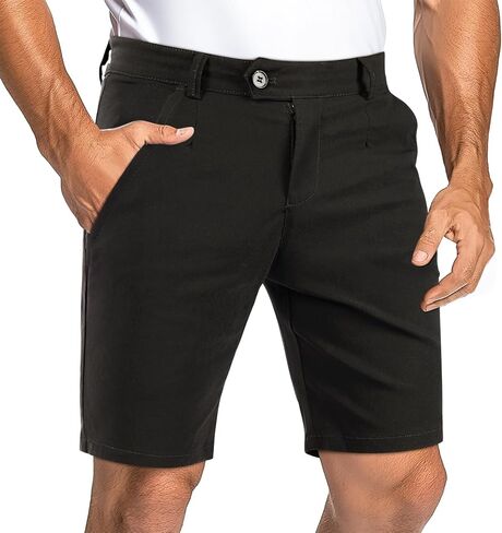 GINGTTO Mens Chino Shorts 9" Inseam Dress Shorts for Men Stretch in Saudi Arabia