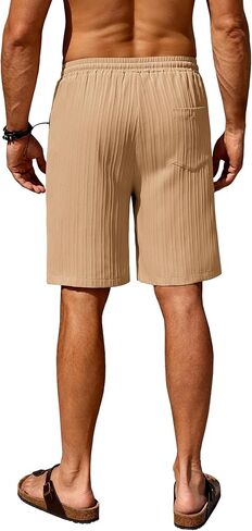 شورت شورت شاطئ الشاطئ Coofandy 9 "شورتات غير رسمية مرنة in Kuwait