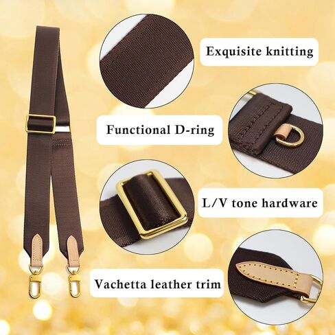 Multi Pouchette Accessories Adjustable Strap, Crossbody Shoulder Purse Strap Replacement, Wide Luxury Bag Strap in Saudi Arabia