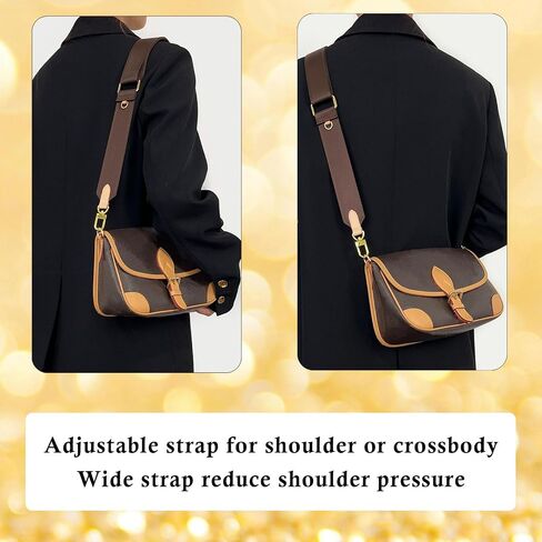 Multi Pouchette Accessories Adjustable Strap, Crossbody Shoulder Purse Strap Replacement, Wide Luxury Bag Strap in Saudi Arabia