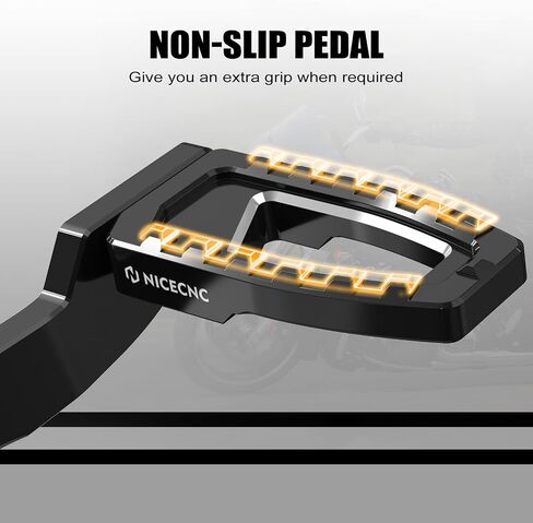 Black Back Rear Brake Pedals Rear Brake Levers Compatible with Harley Electra Glide Standard FLHT 2019-2022, Road Glide Special FLTRXS 2015-2023, Replacement for 50600067, See Fitment in Saudi Arabia