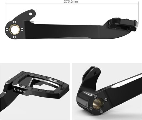 Black Back Rear Brake Pedals Rear Brake Levers Compatible with Harley Electra Glide Standard FLHT 2019-2022, Road Glide Special FLTRXS 2015-2023, Replacement for 50600067, See Fitment in Saudi Arabia