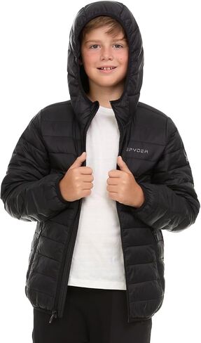 Spyder Boys Puffer Jacket - Lightweight Packable Wind Water Resistant Quilted Boys Winter Coat - Cozy Insulated Winter Jacket in Saudi Arabia