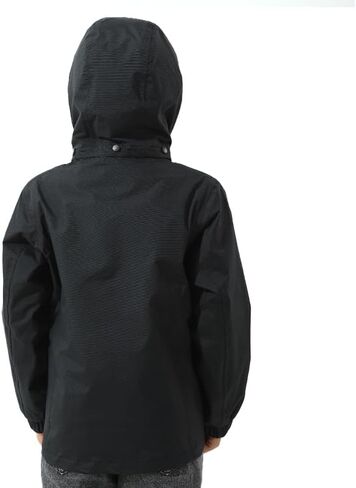 YINGJIELIDE Boys Girls Rain Jacket,Kids Lightweight Waterproof Hooded Raincoats Windbreakers,Outdoor Hiking Coat in Kuwait