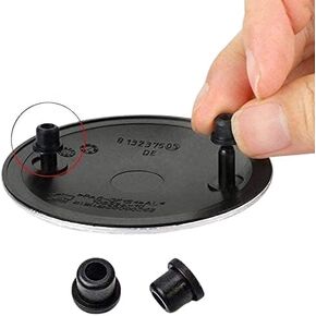 German Luxury Brand Cars Emblem Upgrade Kit – Snap-On 82mm Blue White Logos Compatible with 3/5/7 Series & X Models (2000-2023) – No Tools Needed, ABS Core Stays Shiny in Heat/Snow!