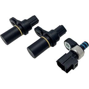 45RFE 545RFE 68RFE Automatic Transmission Input Output Speed Sensor 3pcs Kit Pressure Transducer Sensor 04799758AD+4799061AB Compatible with Aspen Dakota Durango Commander Grand Cherokee