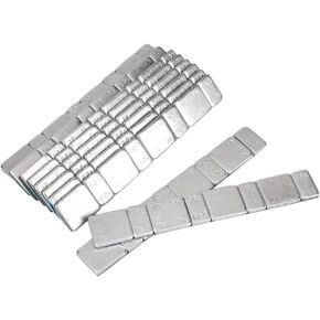 Mallofusa Motorcycle 2oz Adhesive Wheel Weights Tire Wheel Balance Weights Strips Self Stick Comatible for Cars Van Trucks 10pcs