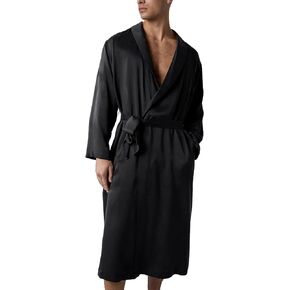Lunya Men's Washable Silk Robe - Thermoregulating, Lightweight Silk Robes for Men - Small to XX-Large