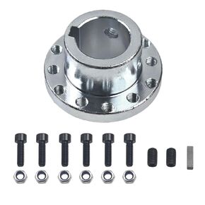 12 Holes Hub Shaft Axle Adapter Sprocket with 1" Keyway fit for Go Kart Golf Cart Buggy