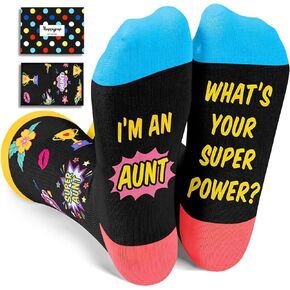 HAPPYPOP Mothers Day Gifts Socks - Gifts for Aunt Sister, Women Novelty Socks, Stocking Stuffers