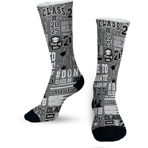 Graduation Socks Grad Socks Class of 2025 Graduation Novelty Crew Socks Graduation Gifts