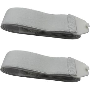 Sandhill Tools Adjustable White Lightweight Ostomy Stoma Belt, Waterproof Reusable Ostomy Waistband Strap and Buckle to Support Ostomy bags - 2 Pack