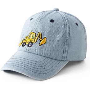 Jastore تطريز الحفريات Kids Baseball Cap قابلة للتعديل القطن غسول خمر قبعة الشمس للبنين الفتيات