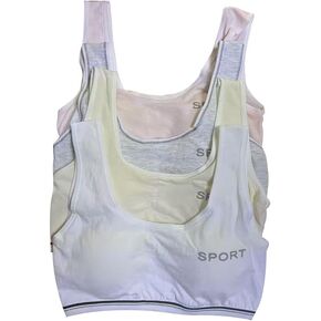Non-Steel Wires Training Bras for 10-18 Year Old Girls -High Purity Cotton- Bras for Women & Girls - for Developing Girls Cotton Bra